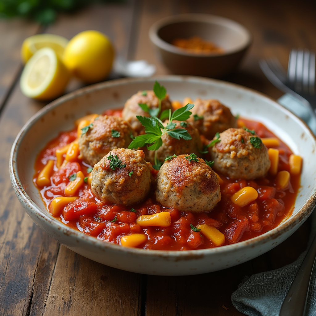 Dump and Bake Meatball Casserole